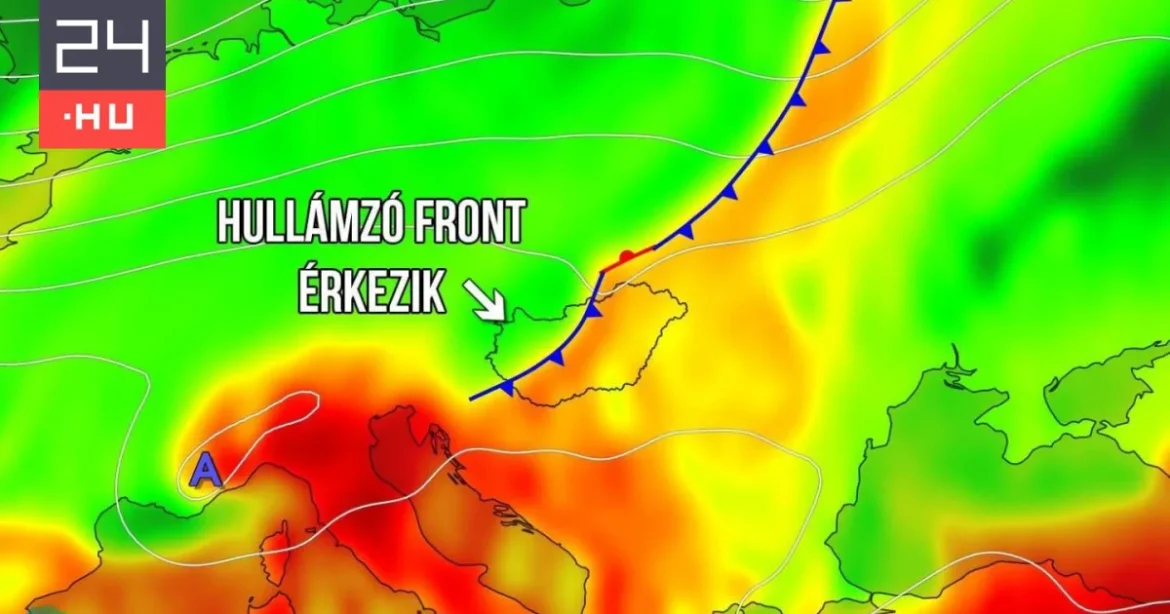 Hullámzó front hatására kettészakad az ország időjárása