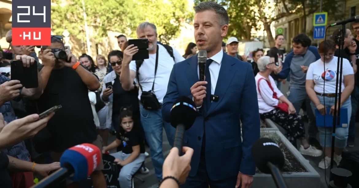 Magyar Péter átvette a szociális dolgozók követeléseit a tüntetésen