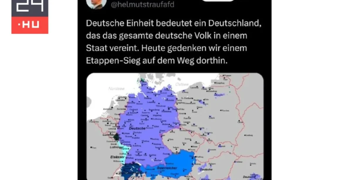 Az AfD egyik vezetője riasztó térképet tett közzé