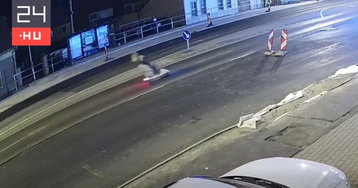 Óriásit zuhant két lány egy e-rollerrel Egerben