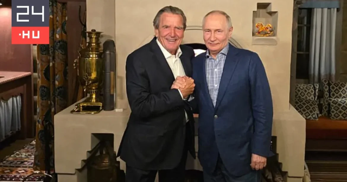 Schröder is részt vett Putyin születésnapi ünnepségén