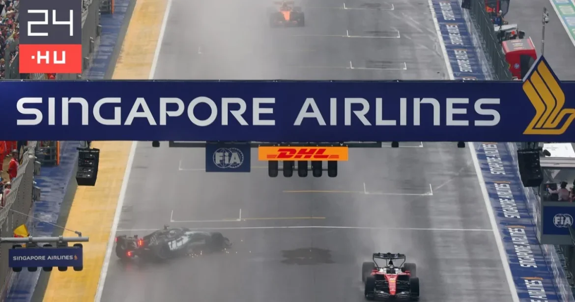 Verstappen nyerte a szingapúri sprintfutamot Russell ijesztő balesete után